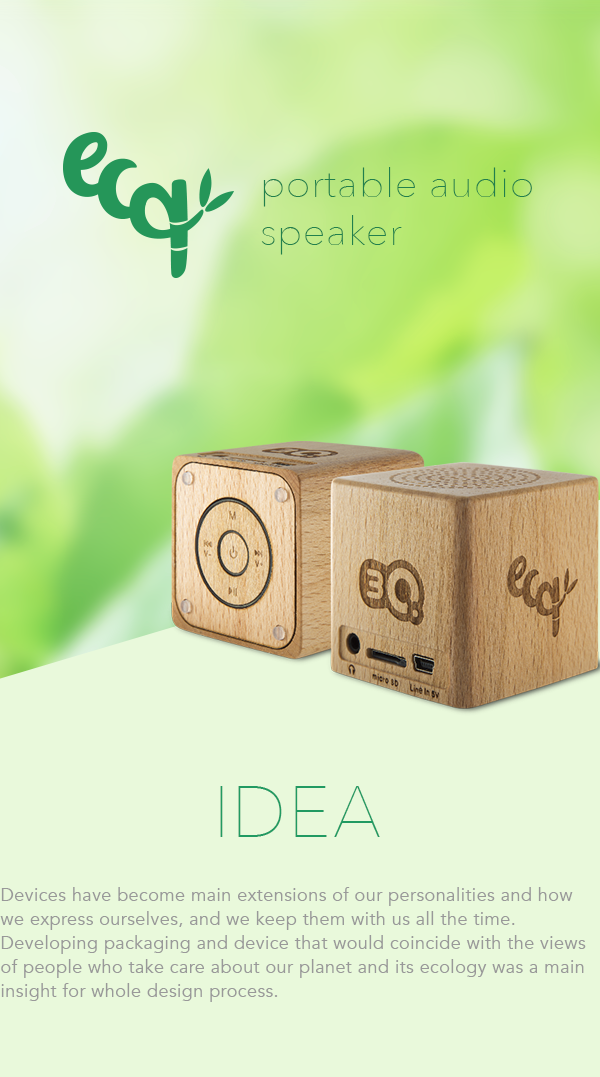 3Q ecq 3Q Ecq QBA Audio speaker eco Ecology green
