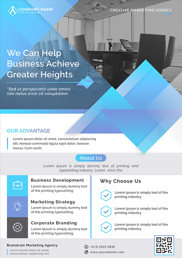 Corporate business flyer template