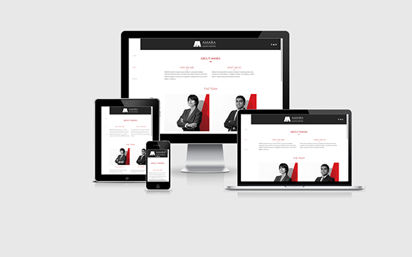 Amara Corporate Identity business card company profile Website Design corporate photography Responsive Design
