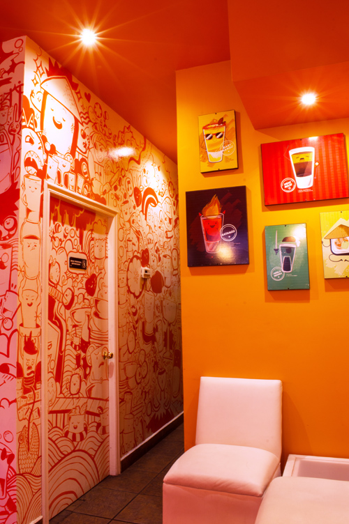 drinks sushibar Muralism wall decoration kawaii cute art red mexico