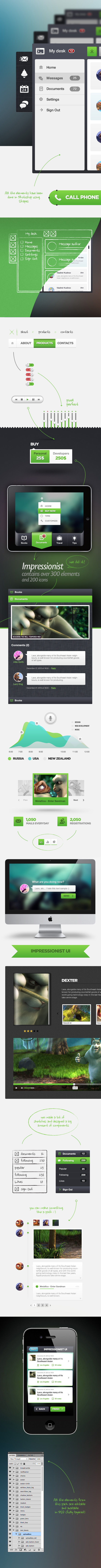 design UI Pack kit user interface Web component