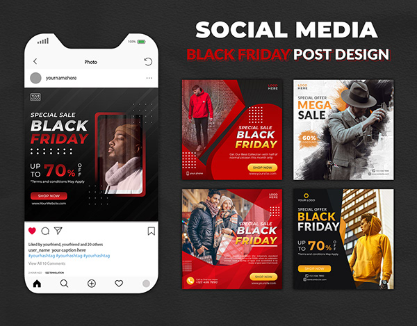 Black Friday Bundle Social Media Post Template