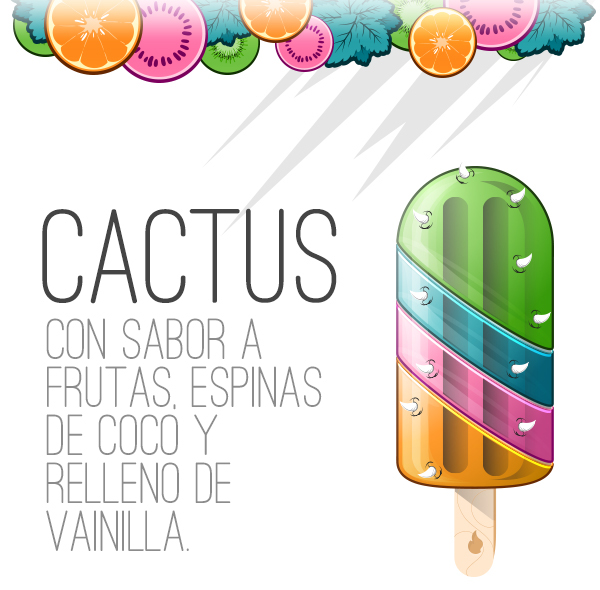 cactus remake color colorful green pink naranja menta soda jugo colorido