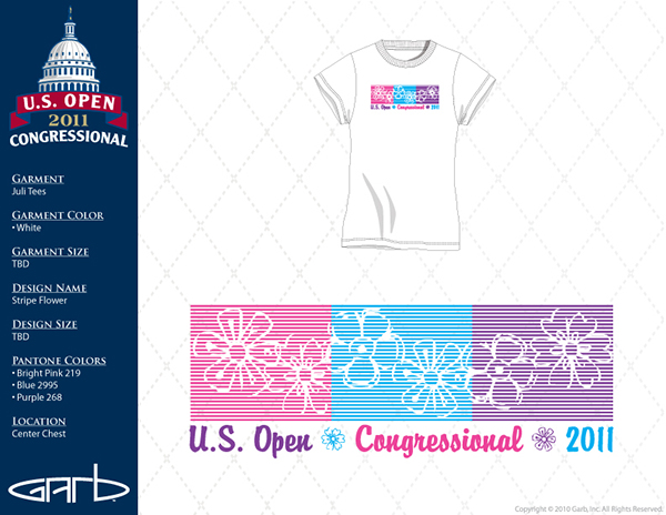 U.S. Open Tennis NASCAR ping golf screen print PGA LPGA U.S. Open Golf