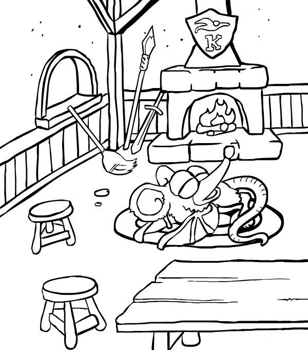 coloring book kidlandia  kreechur black and white