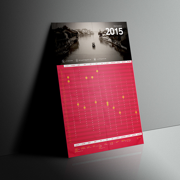 Stranden at styre George Stevenson Free Calendar 2015 Template on Behance