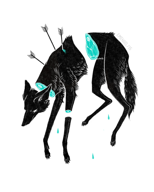 maned wolf wolf severed arrows