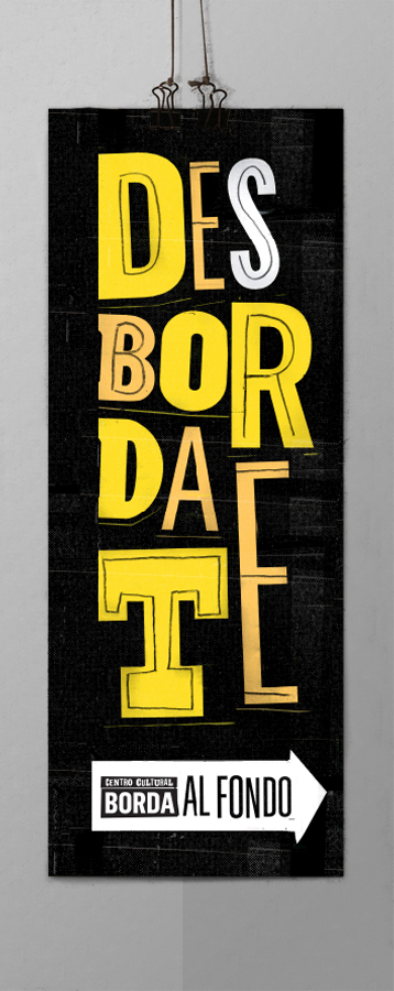 identity borda centro cultural tipography graphic