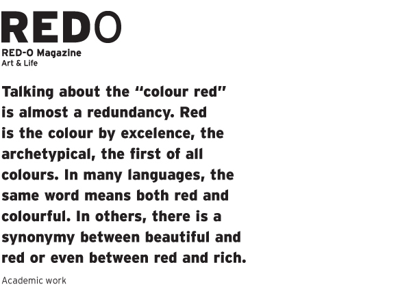redo red color magazine ESAD ines vieira