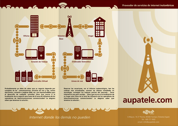 identity communication wireless poster brochure logo