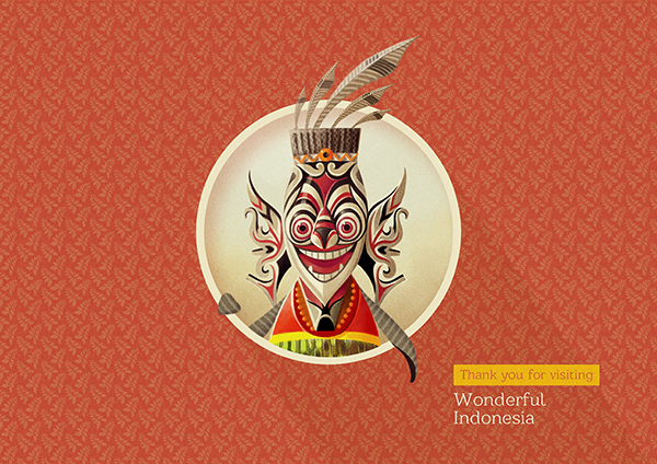 Borneo indonesia monster design Mascot illustrations Tandy Mackenzie monsters culture ITB dkv postcard bandung tourism Event