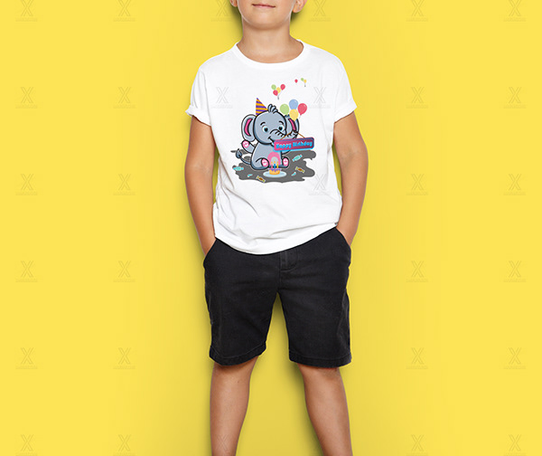 Kids Happy Birthday T-shirt Design