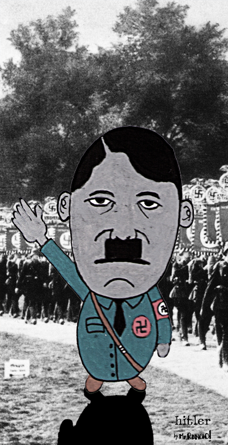 Osama Hitler gadafi kim drawings Character