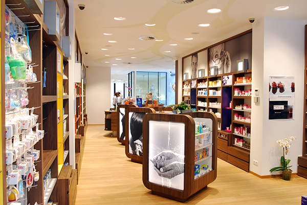 pharmacy design interiors brand identity organic architecture
