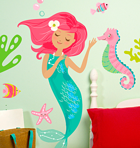 mermaid wall stickers