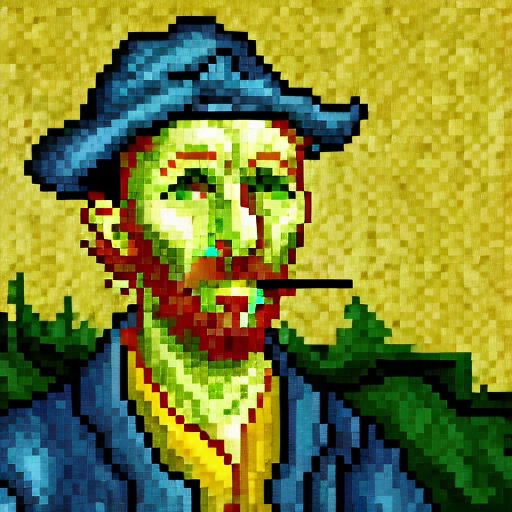 art Gogh nft pixel venus vermeer wall