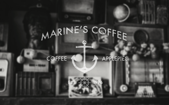simple vintage old logo marine Coffee oldschool graphic design marinescoffee youth