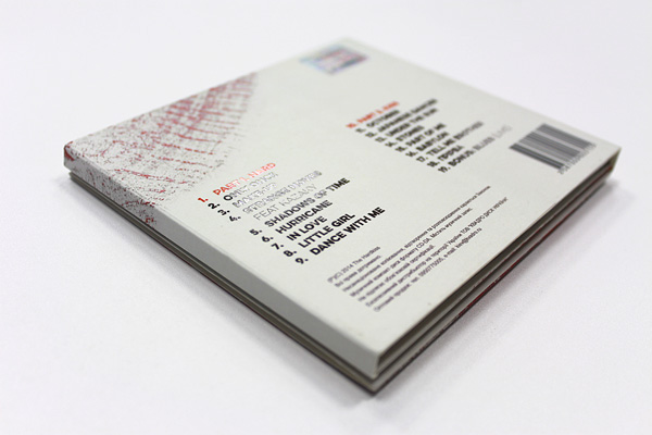 THE HARDKISS cover Album digipack minimal lips print pop modern design red White