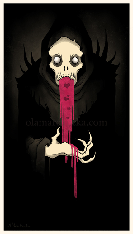 goth gothic fantasy blood dead death Illustrator photoshop digital pin-up pinup