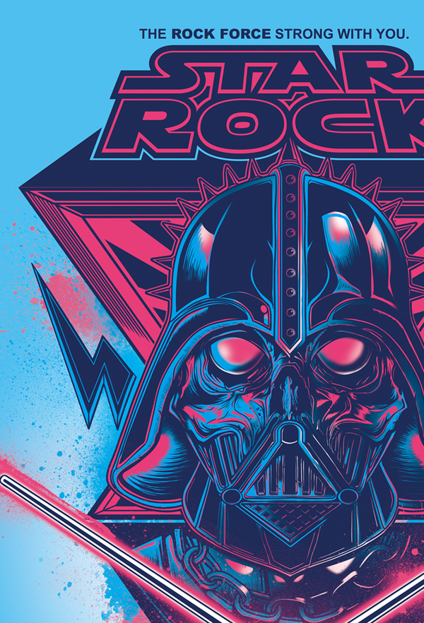 star wars Rock And Roll skywalker Dark side force lightsaber darth vader storm trooper t-shirt disney LEGO angry birds The Old Republic the clone