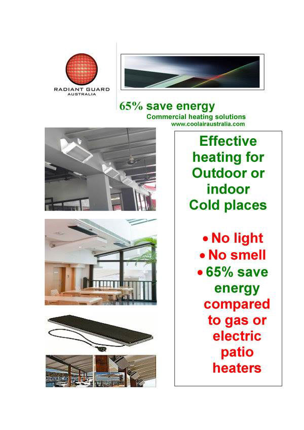 radinat heating patio heating cafeteria heating save energy heating commercial heating movable heating