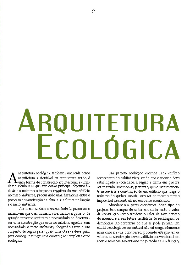 architecture magazine ARQ Number 1 Portuguese Magazine