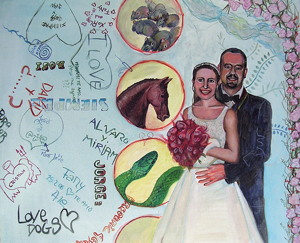 art oil on canvas Weddings