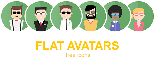 flat design avatars characters icons free