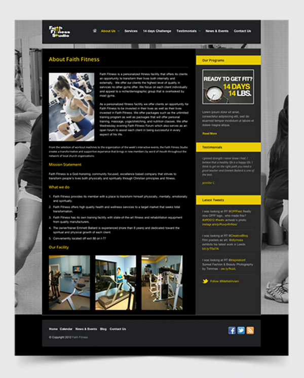 fitness  gym  Black  yellow  clean