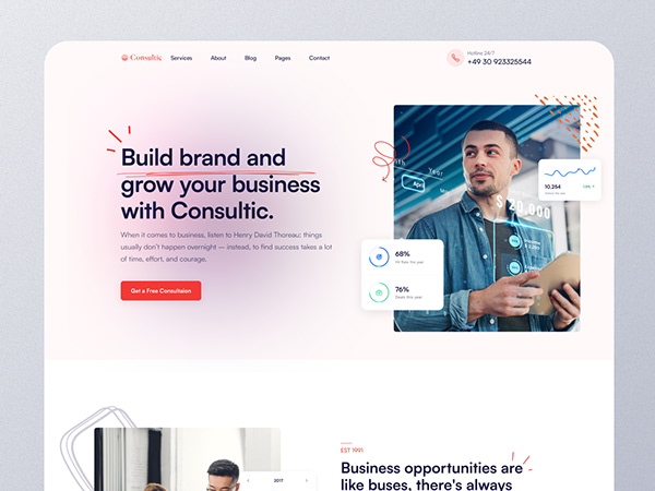 Business Consulting Agency Landing Page