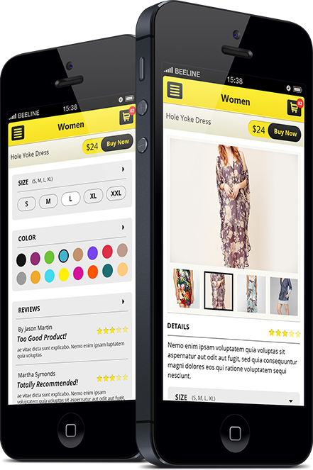 Mobile UI Ecommerce Shoppiong cart product categories retina commerce shopping application selling iphone UI tablet store