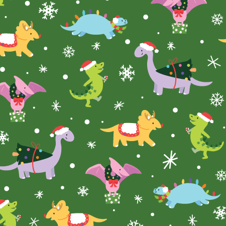 Dinosaur Christmas: Gift Supplies on Behance