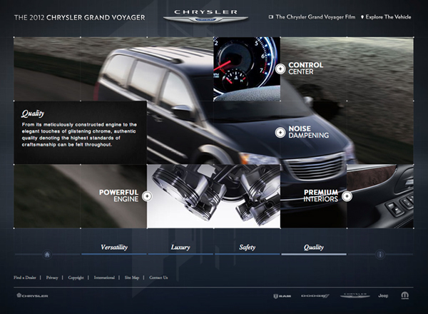 Adobe Portfolio chrysler Grand Voyager Town & Country automotive  