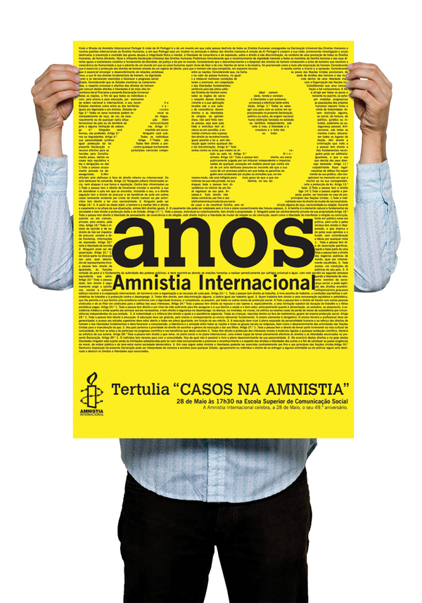 amnistia poster Portugal amnesty International lisboa