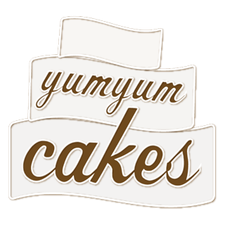 YUM YUM  cakes logo business card