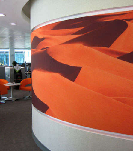 Murals banners Signage colour-coding office dividers images Canvas Prints screens Chevron Oil
