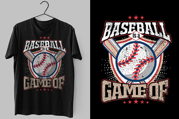 USA Baseball t-shirt graphic