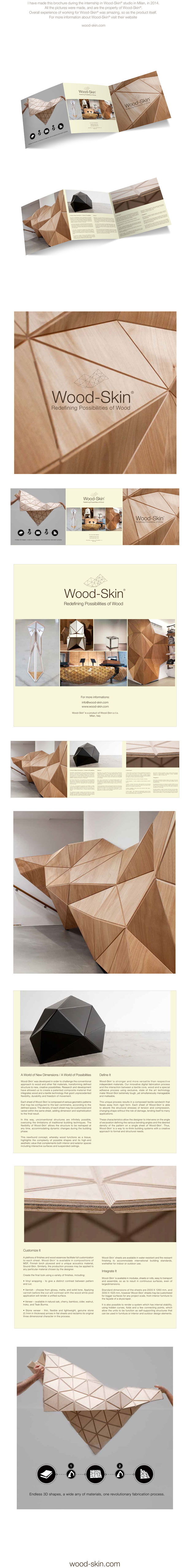wood-skin brochure tri-fold
