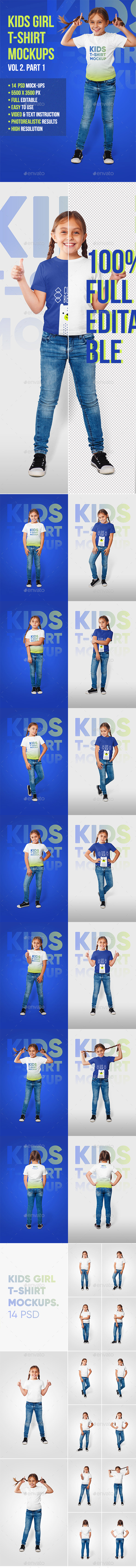 child children brand mock-up mock-ups Mockup photorealistic showcase t-shirt mockups