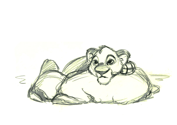 disney The Lion King Simba sarabi sketching character animation pencil hand drawn Concept drawings africa animal drawing Lions