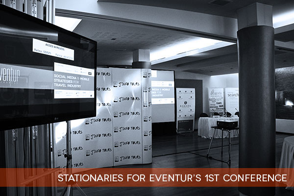eventur Travel conference stationaries logo