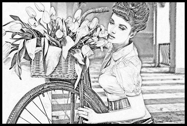 Adobe Photoshop actions sketching effects drawing effects