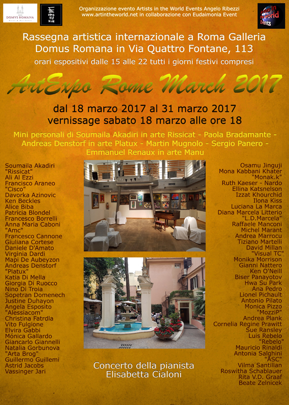 art artexpo expo Rome Italy Exhibition gallery painting painter photographer