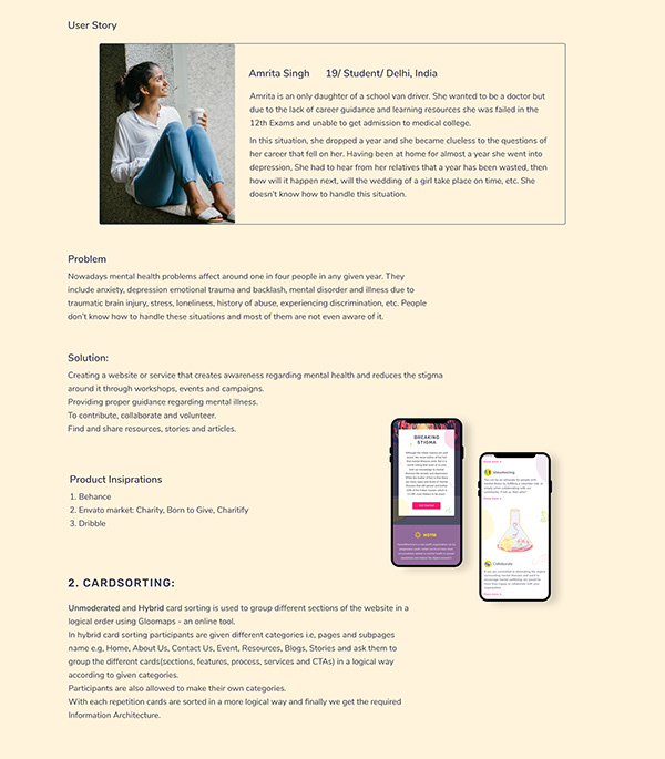 UX Webdesign Project: Mental Health and well-being