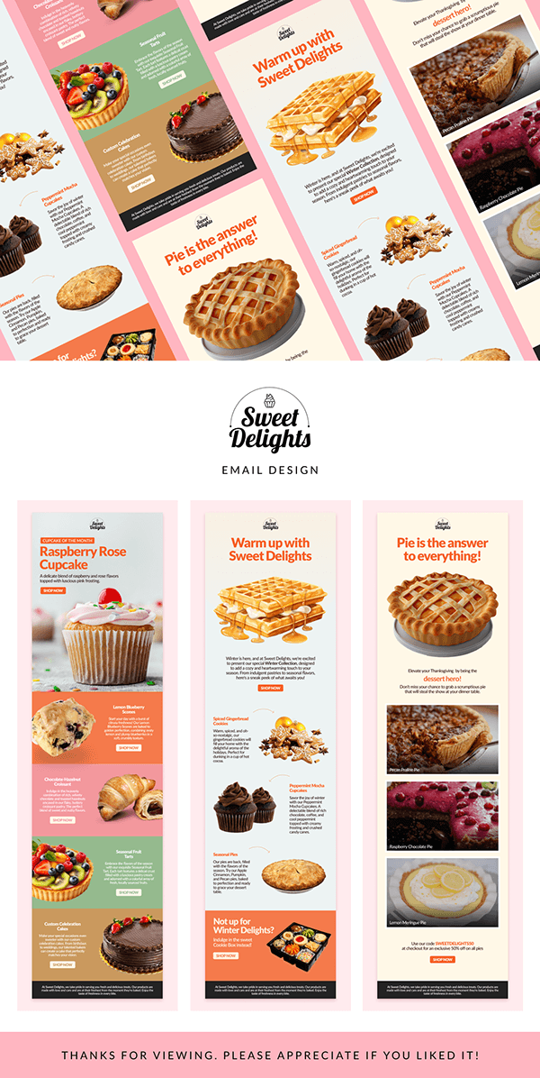 Sweet Delights - Email Design