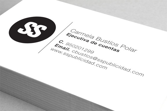 Business Cards arequipa peru lima diego salazar black and white minimalist