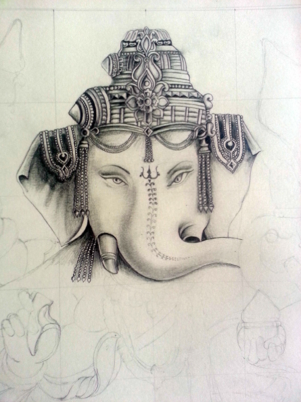 Lord Ganesh ~ Pencil Drawing on Behance