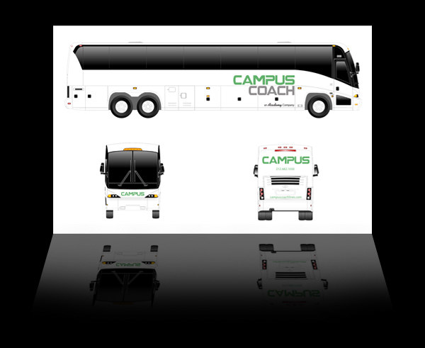 Adobe Portfolio Academy Bus Campus Coach Bus Wrap Vehicle Wrap Logo Design Ken Thompson Thompson Creative