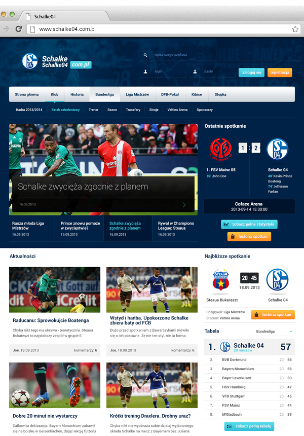 schalke gelsenkirchen bundesliga football soccer Schalke04 karol cichoń cichonkarol.com
