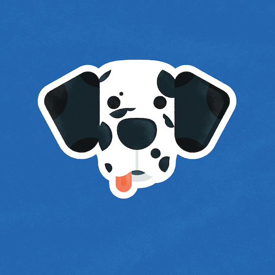 stick Icon vector dog animals pets minimalist